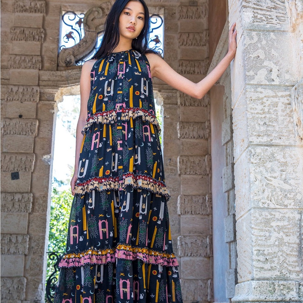 Carolina K Five Elements Tiered Maxi Dress